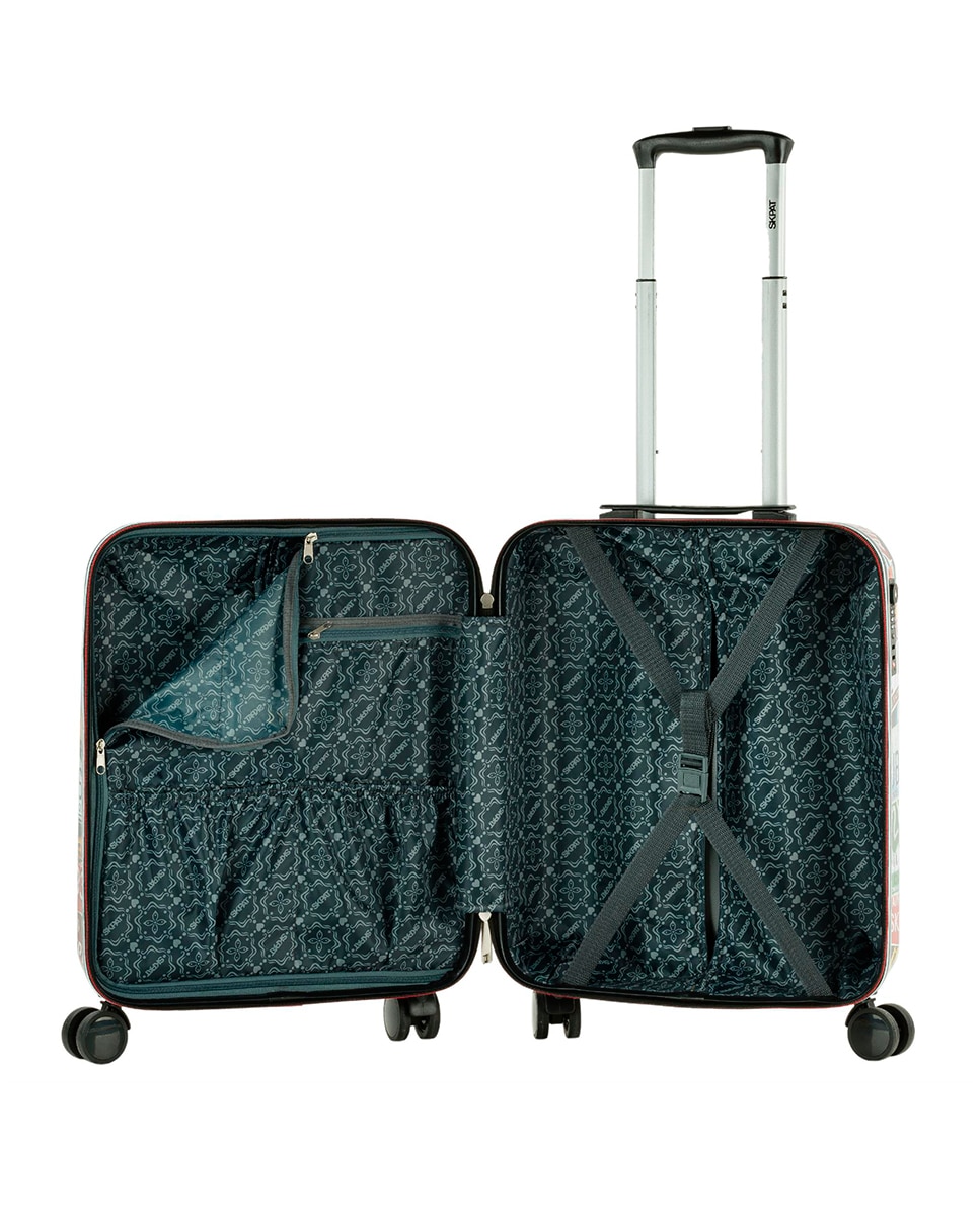 Mala de Cabine City Rígida com Capacidade 38 L Preto-5
