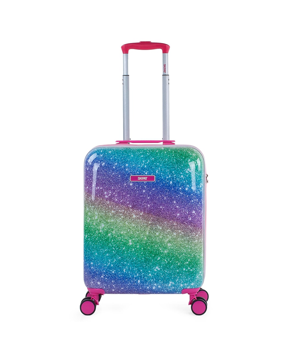 Conjunto de Malas (cabine, Média e Necessaire) Rígidas Shine Like Star com Capacidade 98,5 L Fúcsia-2