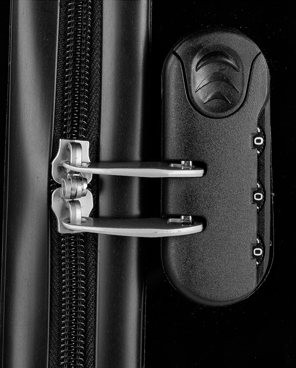 Mala de Cabine Spring Rígida com Capacidade de 40 L Preto-4