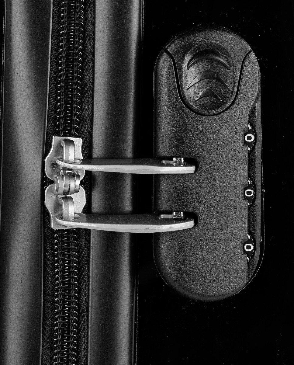 Mala de Cabine Spring Rígida com Capacidade de 40 L Preto-4