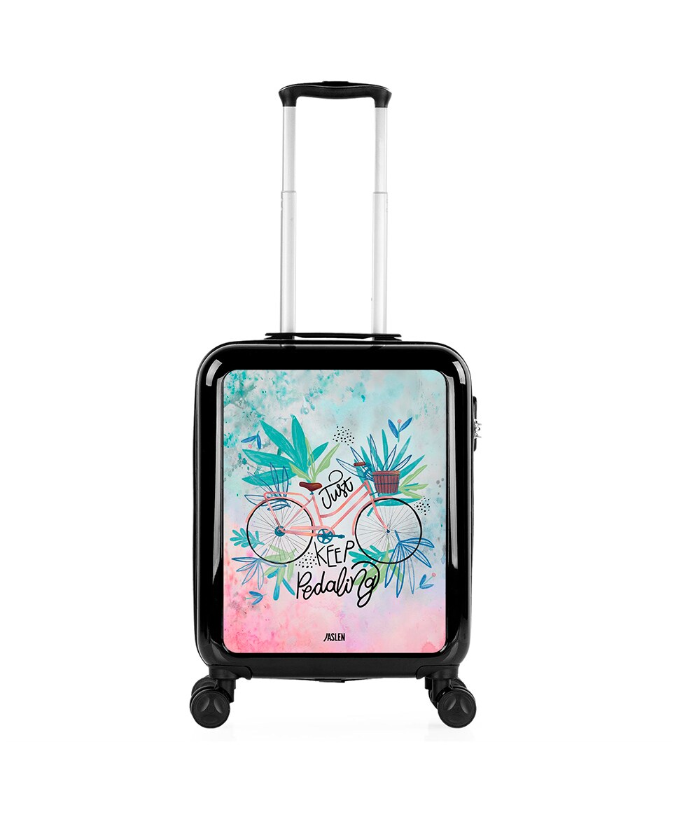 Mala de Cabine Spring Rígida com Capacidade de 40 L Preto-1