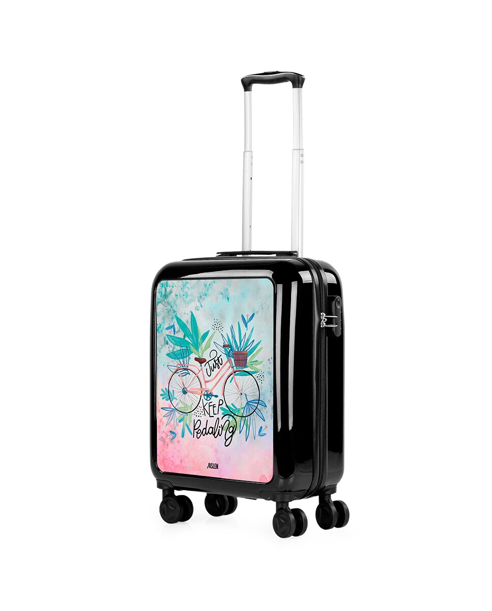 Mala de Cabine Spring Rígida com Capacidade de 40 L Preto-2