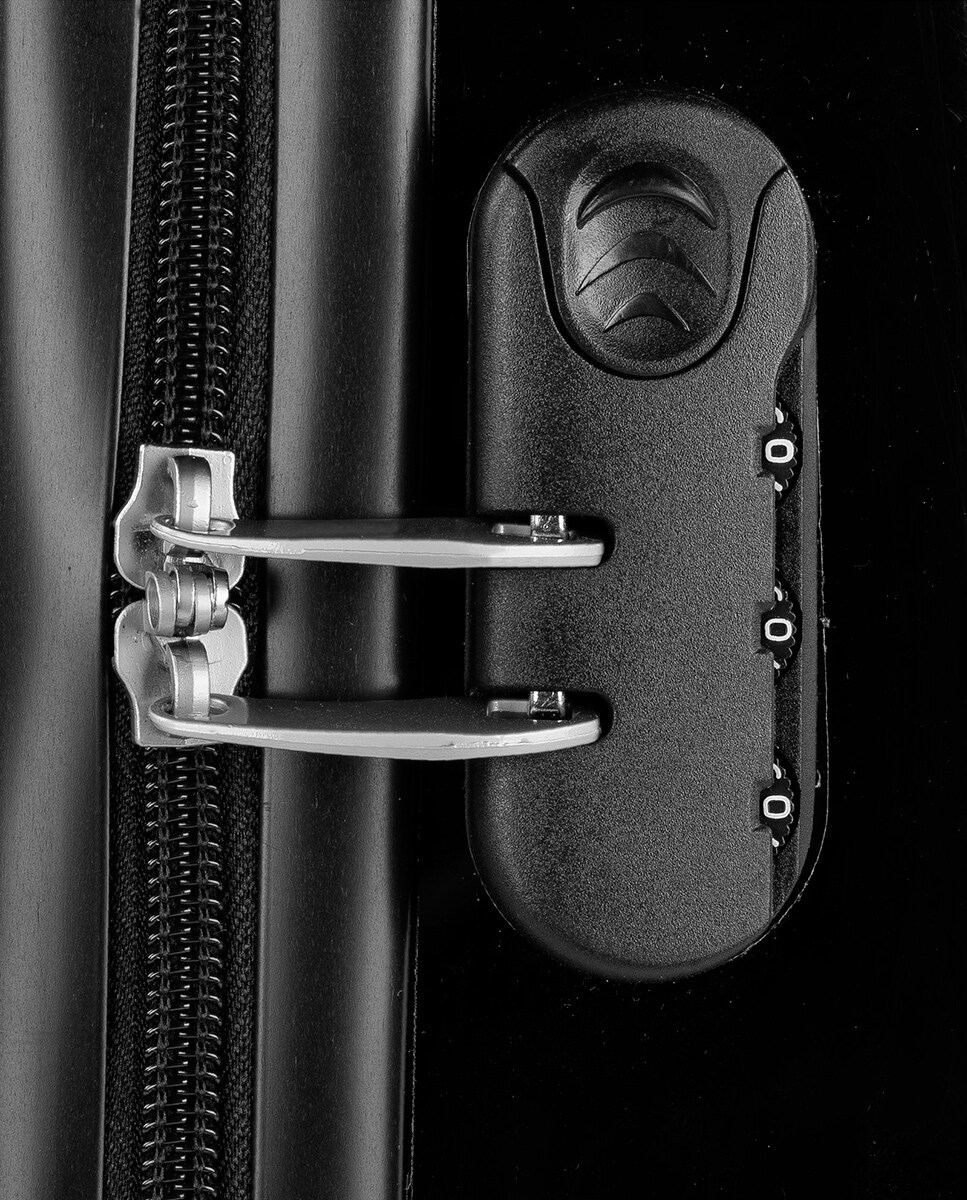 Mala de Cabine Spring Rígida com Capacidade de 40 L Preto-4