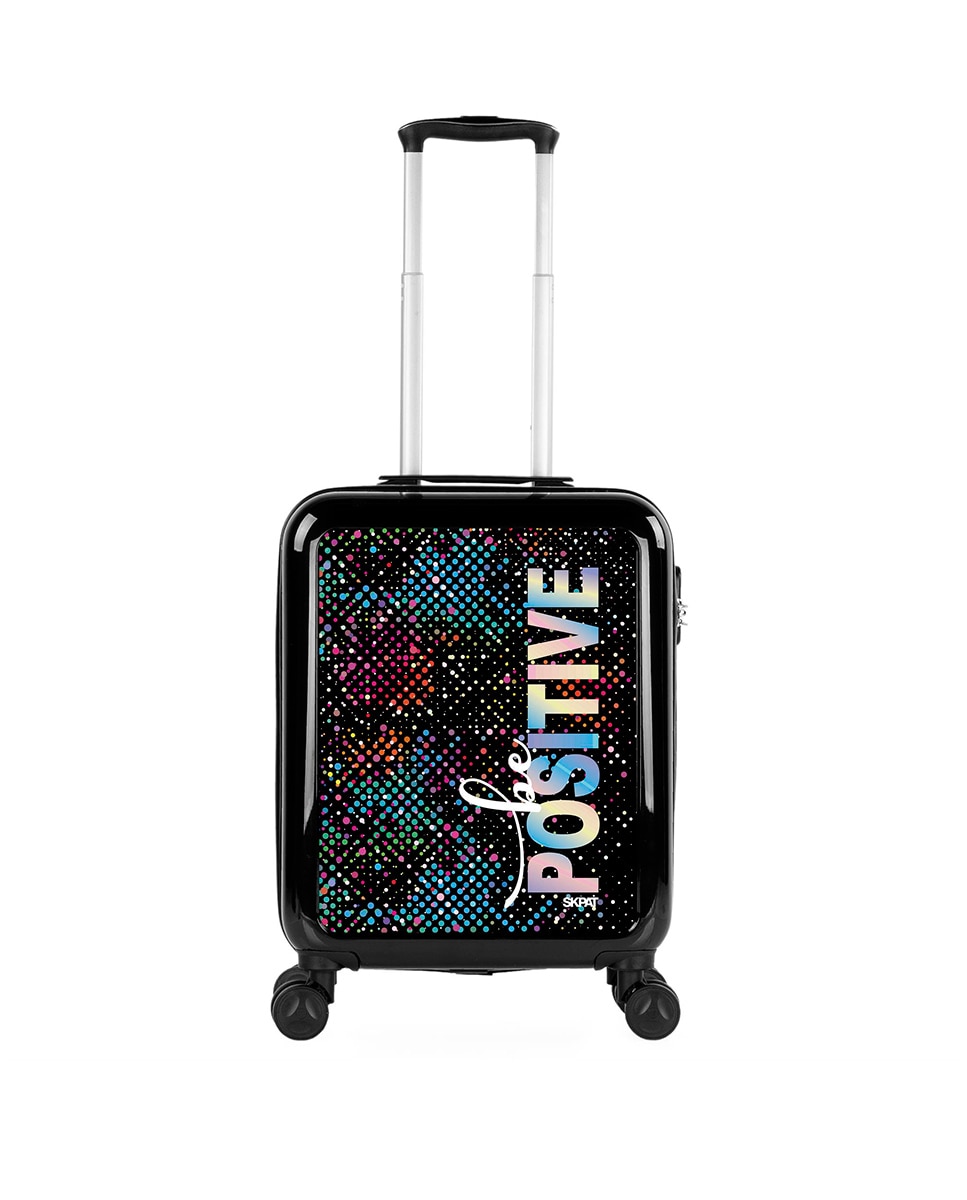 Imagem 0 de Mala Pequena Summer em Preto-be Positive Rígida de Policarbonato com Capacidade 40 L