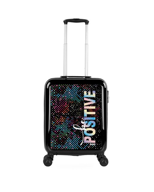 Imagem 0 de Mala Pequena Summer em Preto-be Positive Rígida de Policarbonato com Capacidade 40 L