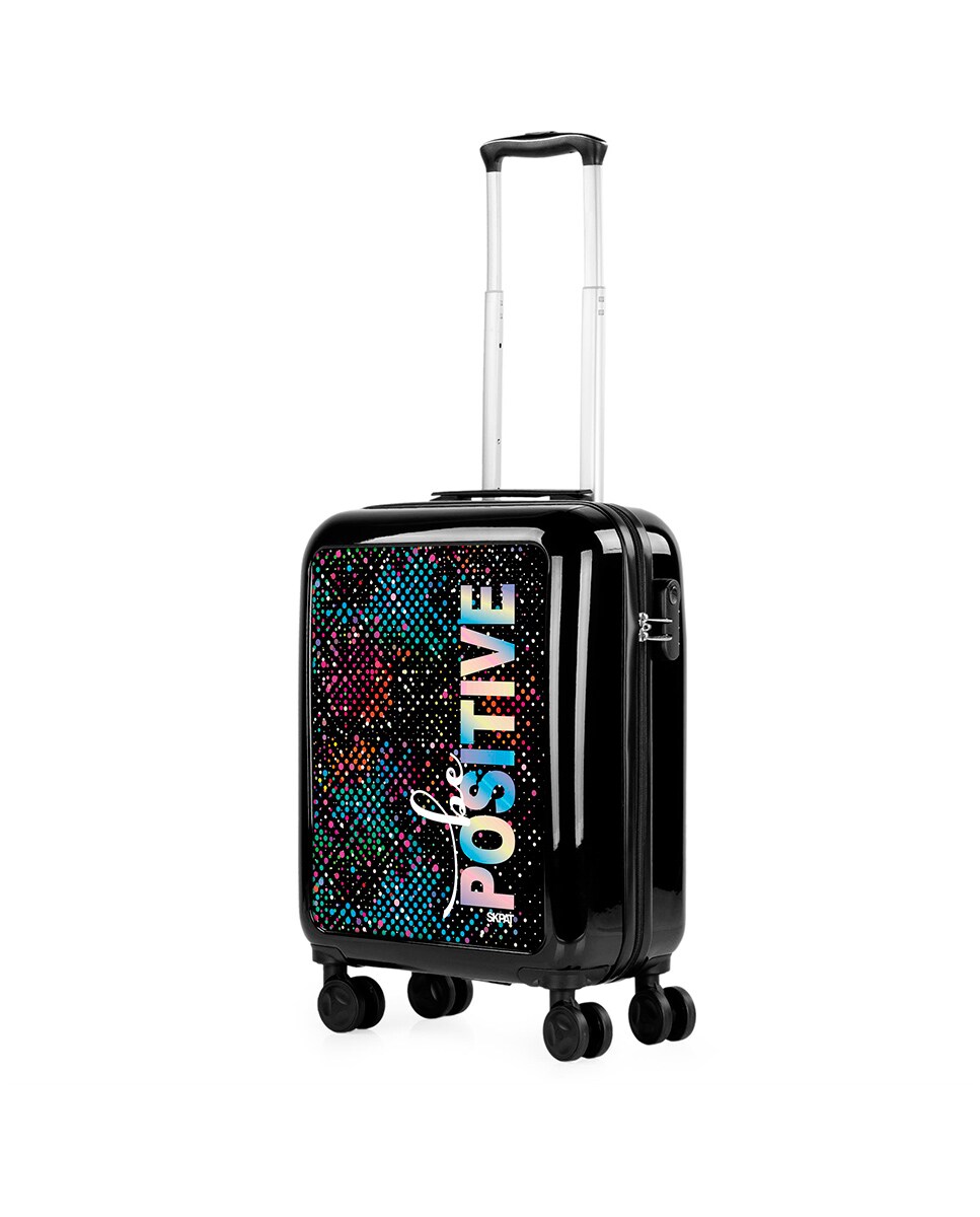 Mala Pequena Summer em Preto-be Positive Rígida de Policarbonato com Capacidade 40 L Preto-2