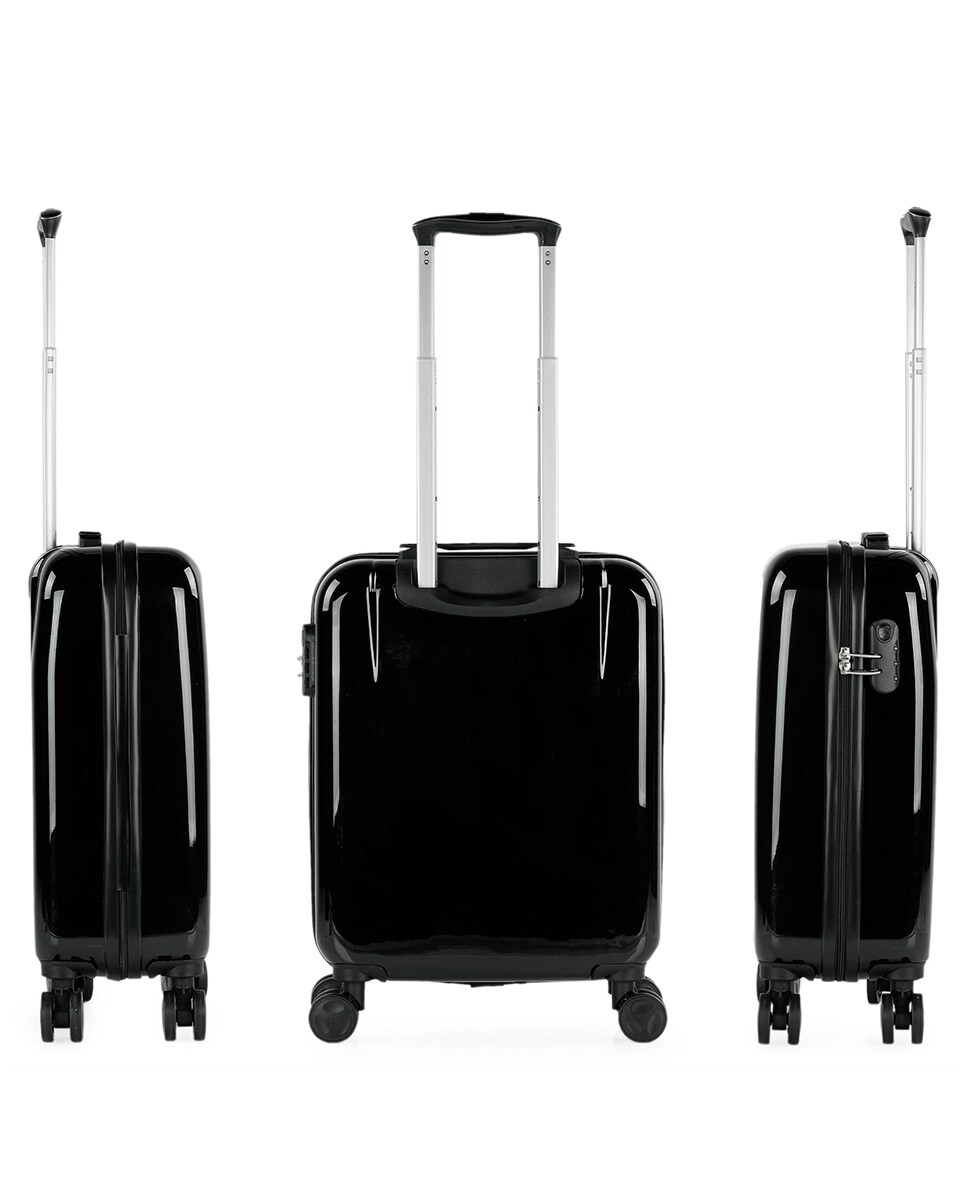 Mala Pequena Summer em Preto-be Positive Rígida de Policarbonato com Capacidade 40 L Preto-5