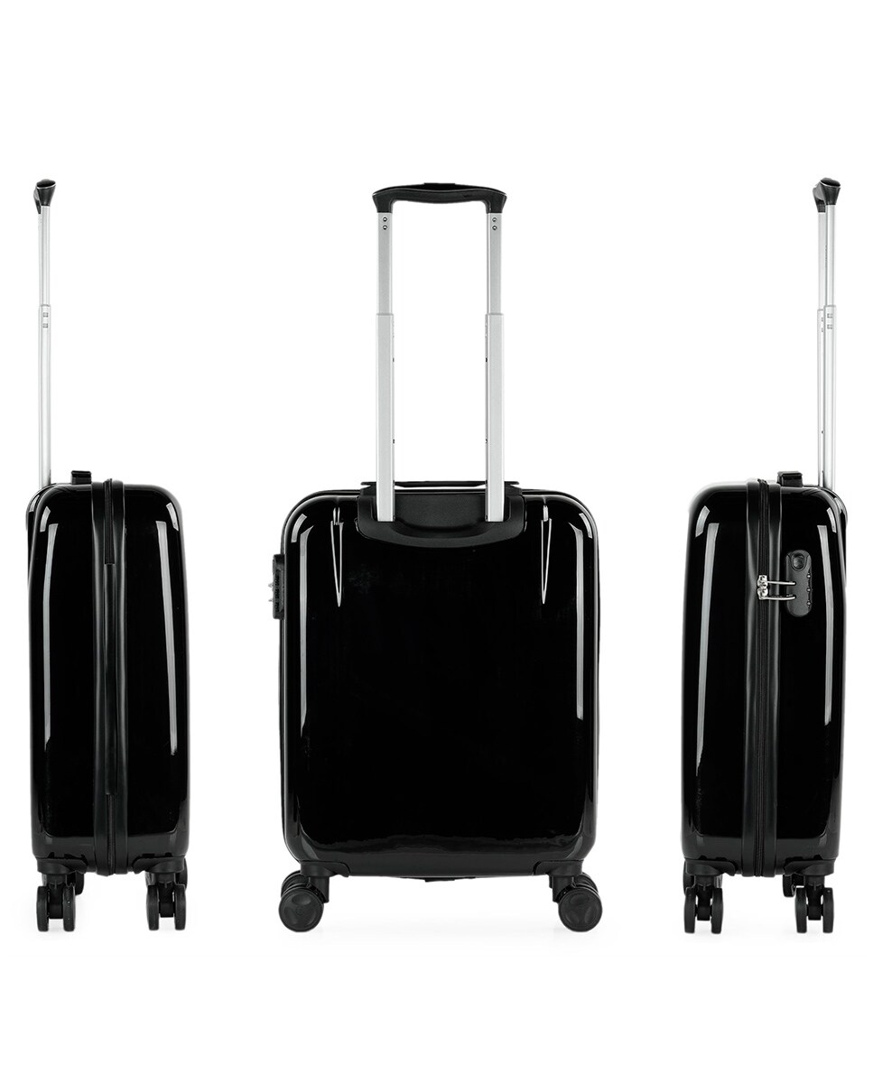 Mala Pequena Summer em Preto-grafitti Rígida de Policarbonato com Capacidade 40 L Preto-5