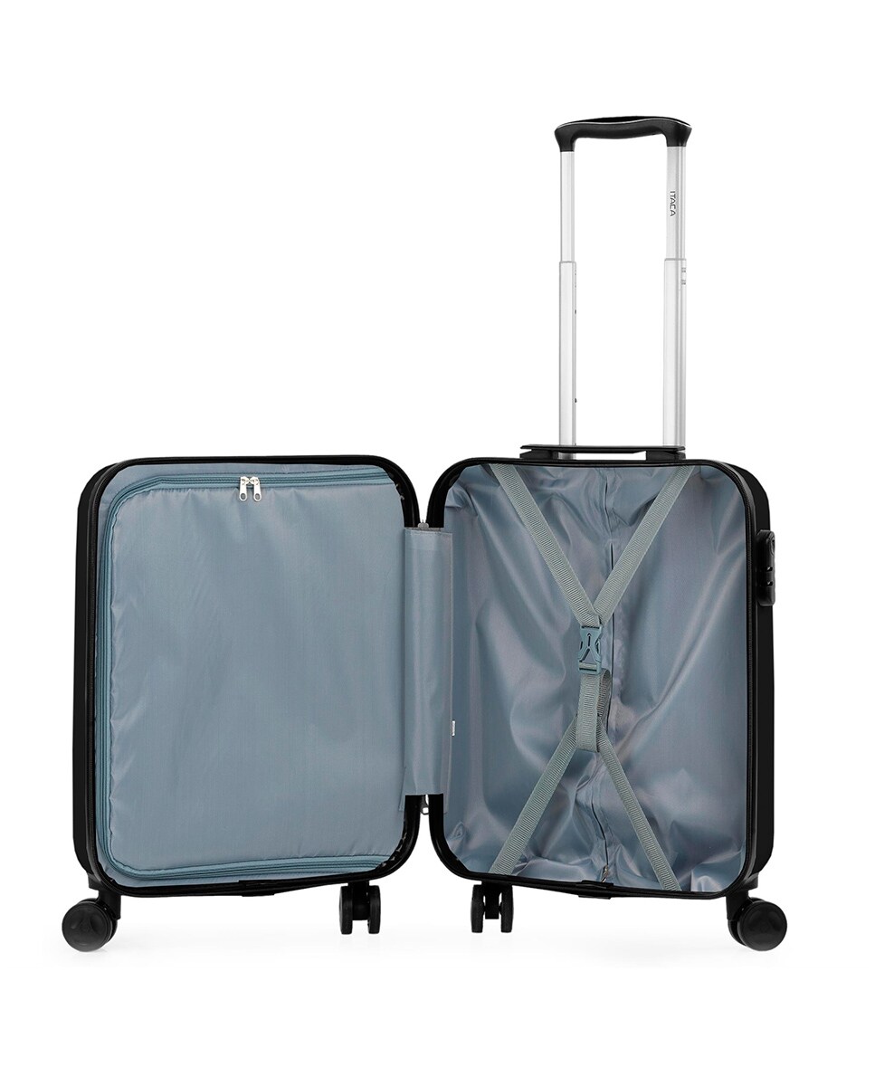 Mala Pequena Summer em Preto-grafitti Rígida de Policarbonato com Capacidade 40 L Preto-6