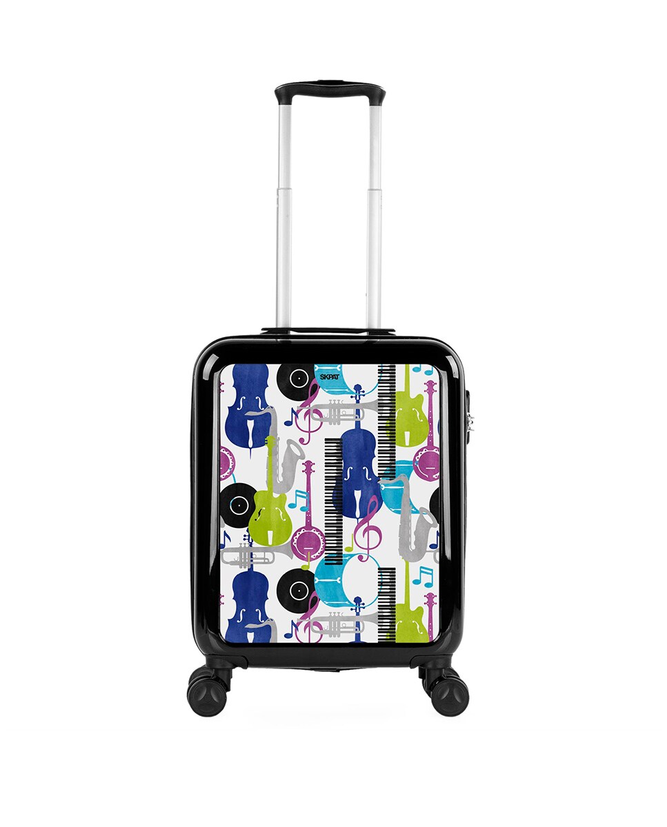 Mala Pequena Summer em Preto-jazz Rígida de Policarbonato com Capacidade 40 L Preto-1