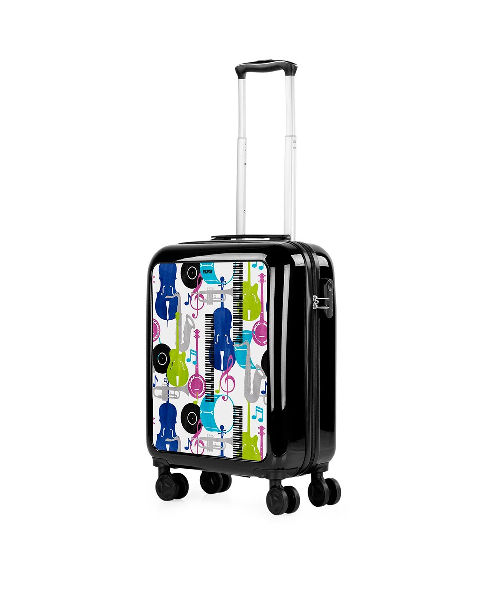 Mala Pequena Summer em Preto-jazz Rígida de Policarbonato com Capacidade 40 L Preto-2