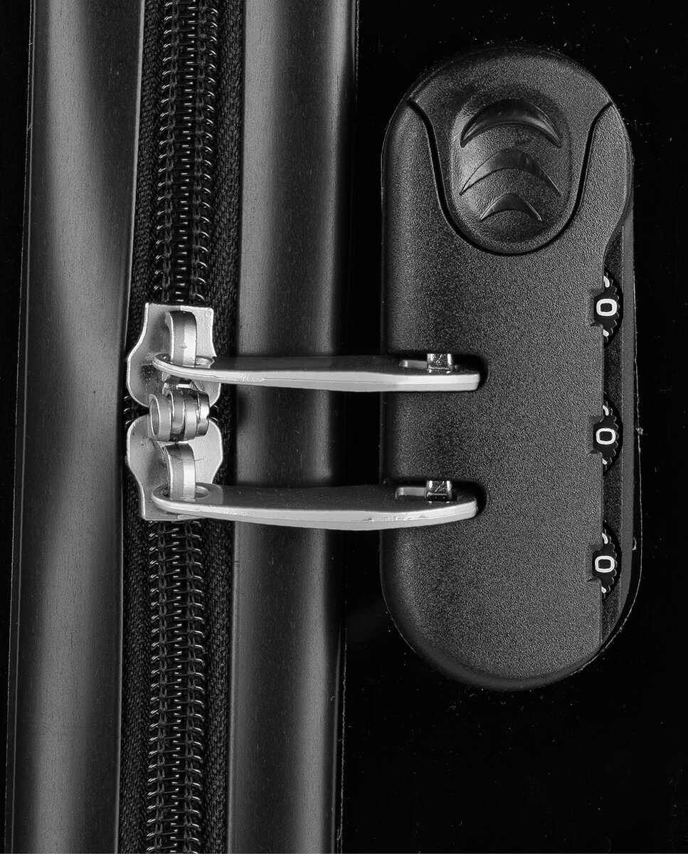 Mala Pequena Summer em Preto-jazz Rígida de Policarbonato com Capacidade 40 L Preto-4