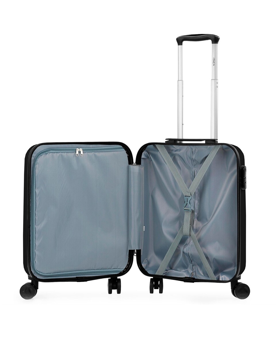 Mala Pequena Summer em Preto-journey Rígida de Policarbonato com Capacidade 40 L Preto-6