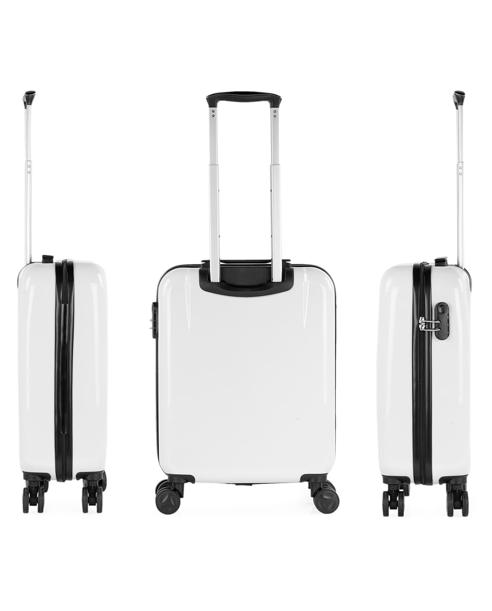 Mala de Cabine Summer Rígida com Capacidade 40 L Branco-5