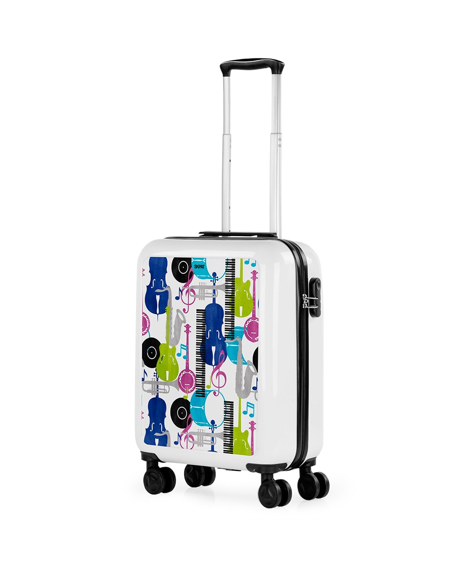 Mala de Cabine Summer Rígida com Capacidade 40 L Branco-2