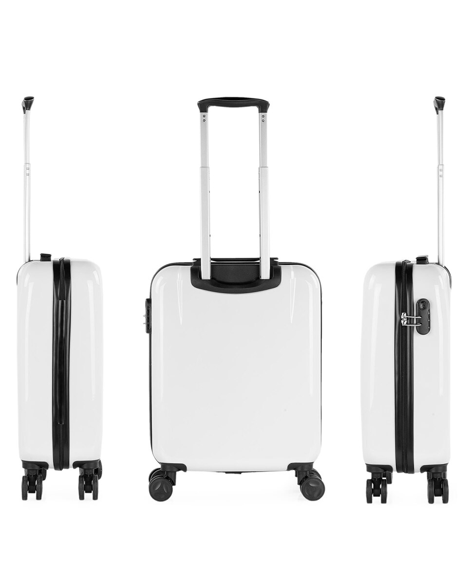 Mala de Cabine Summer Rígida com Capacidade 40 L Branco-5