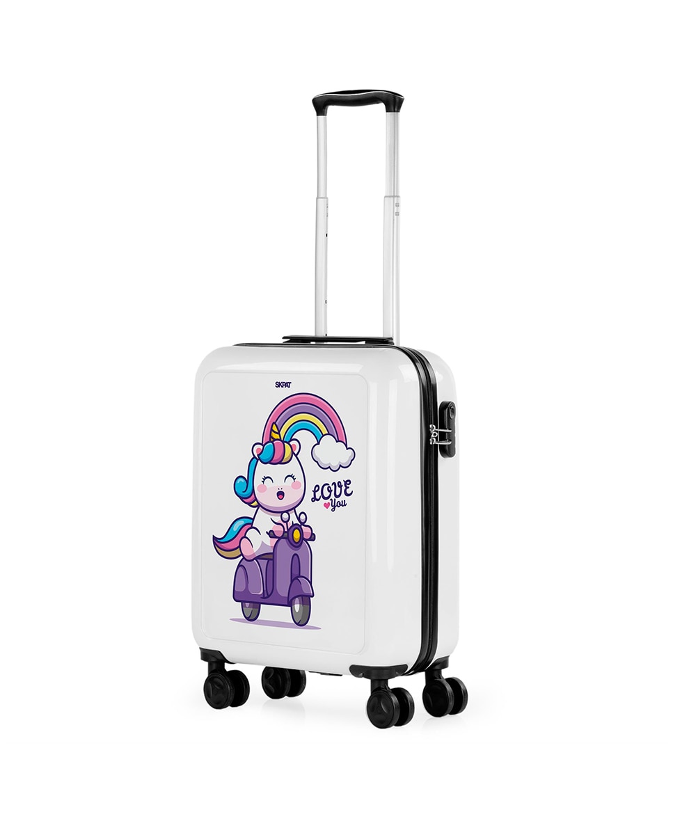 Mala de Cabine Summer Rígida com Capacidade 40 L Branco-2