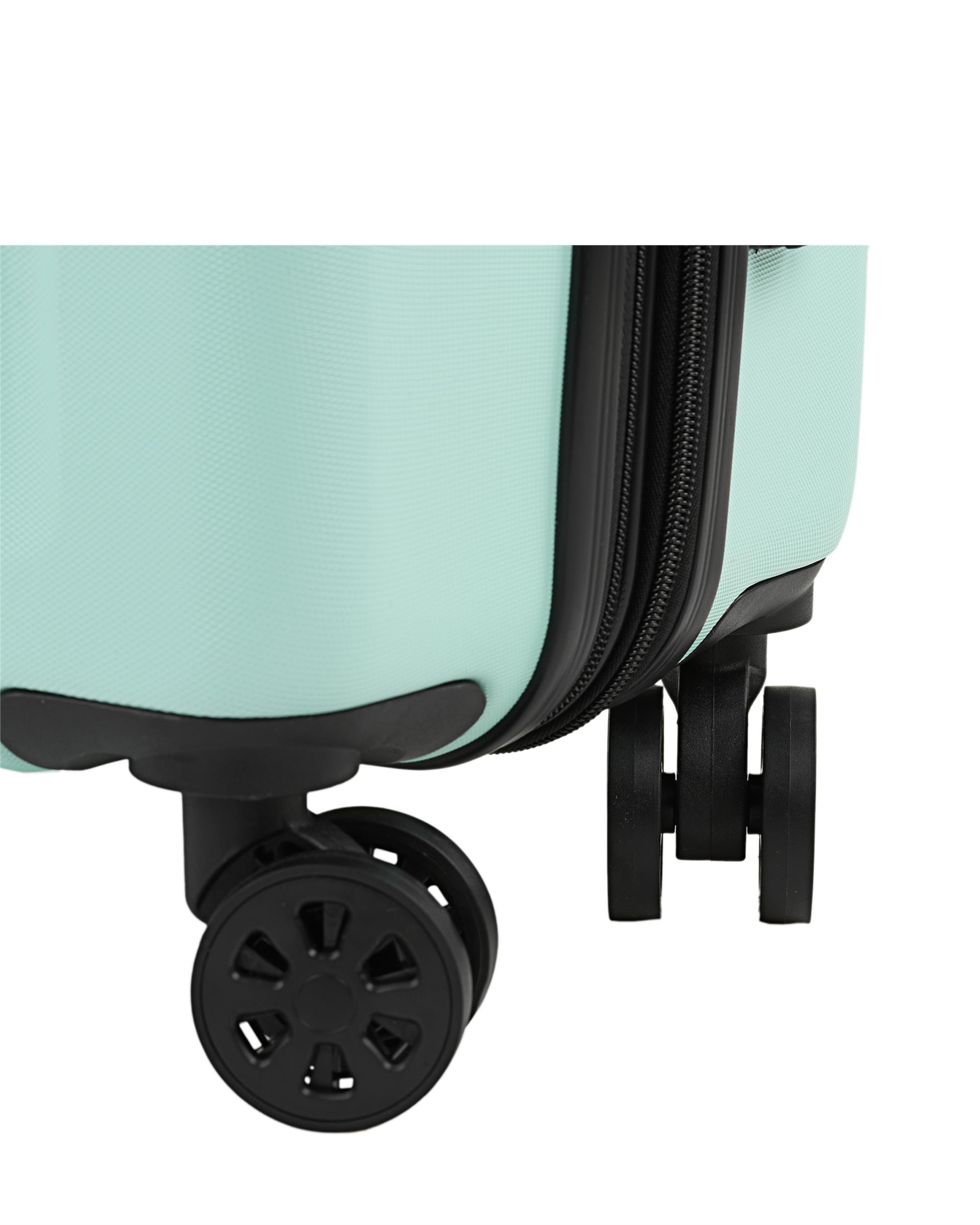 Mala de Cabine Expandível Lisboa Rígida Extensível com Capacidade de 50 Litros Verde-menta-6