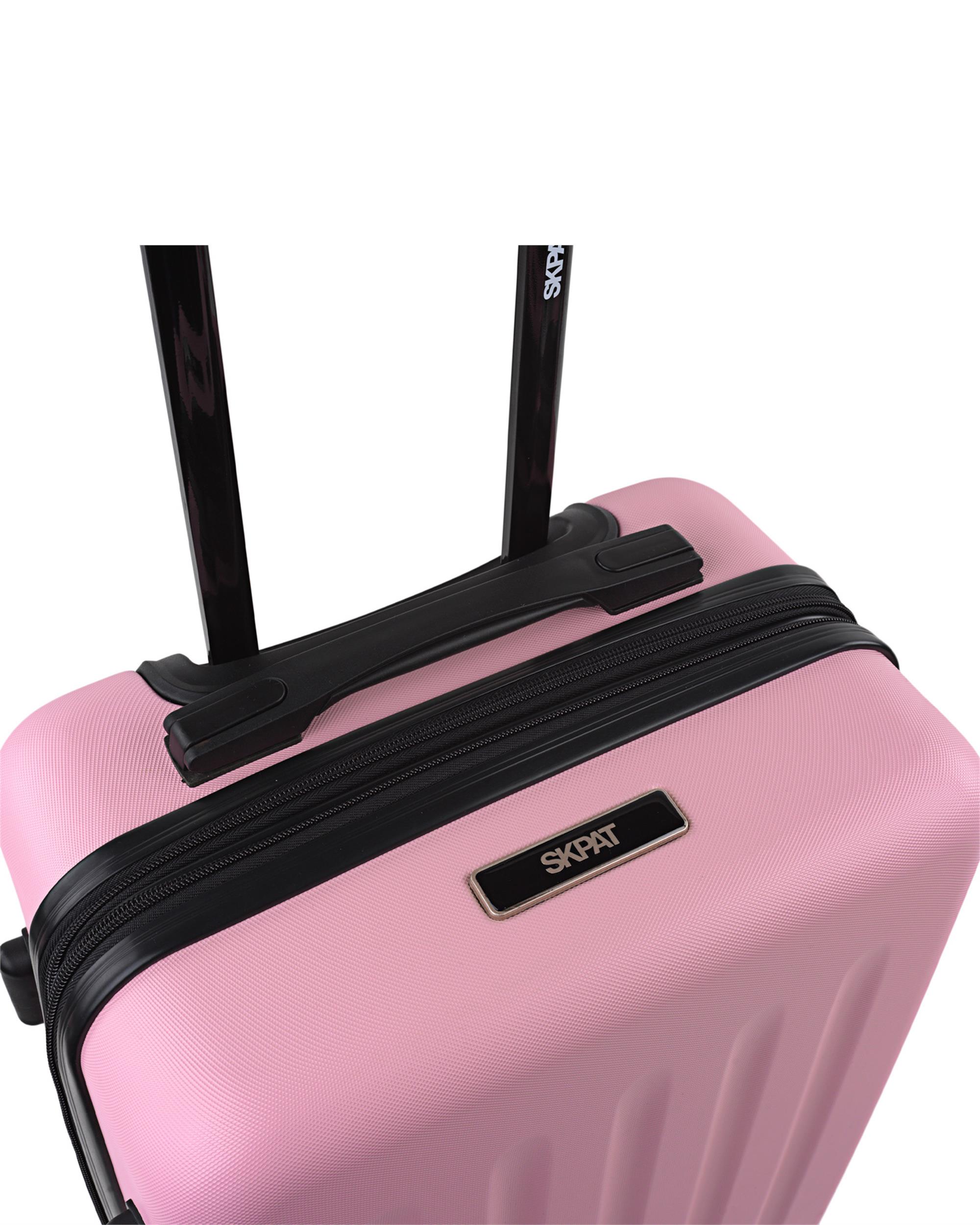 Mala de Cabine Expandível Lisboa Rígida Extensível com Capacidade de 50 Litros Rosa-6