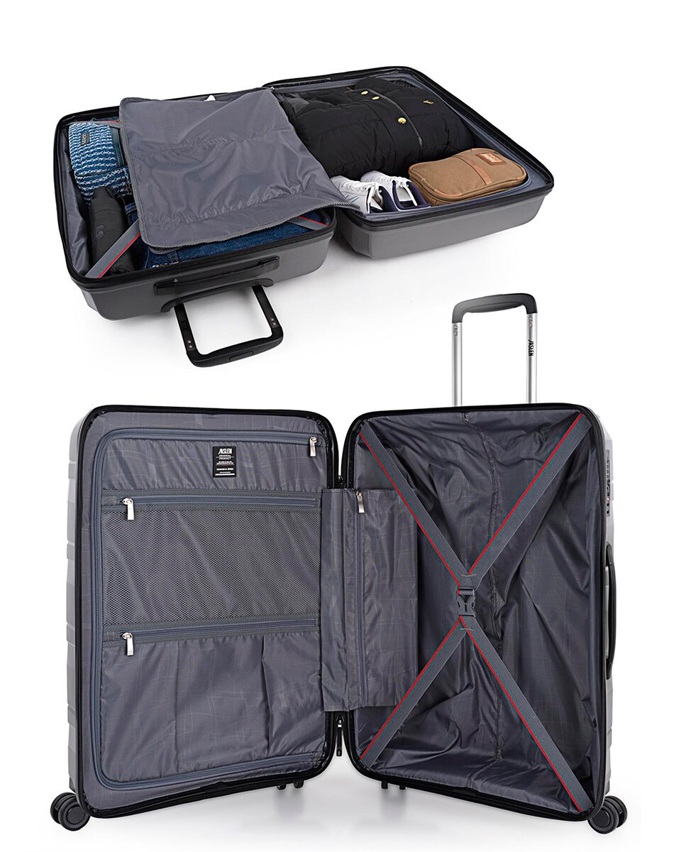 Mala Média Rígida Stuttgart Cinzento-escuro-4