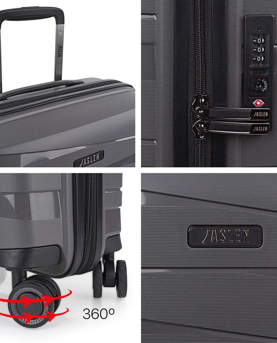 Mala Média Rígida Stuttgart Cinzento-escuro-5