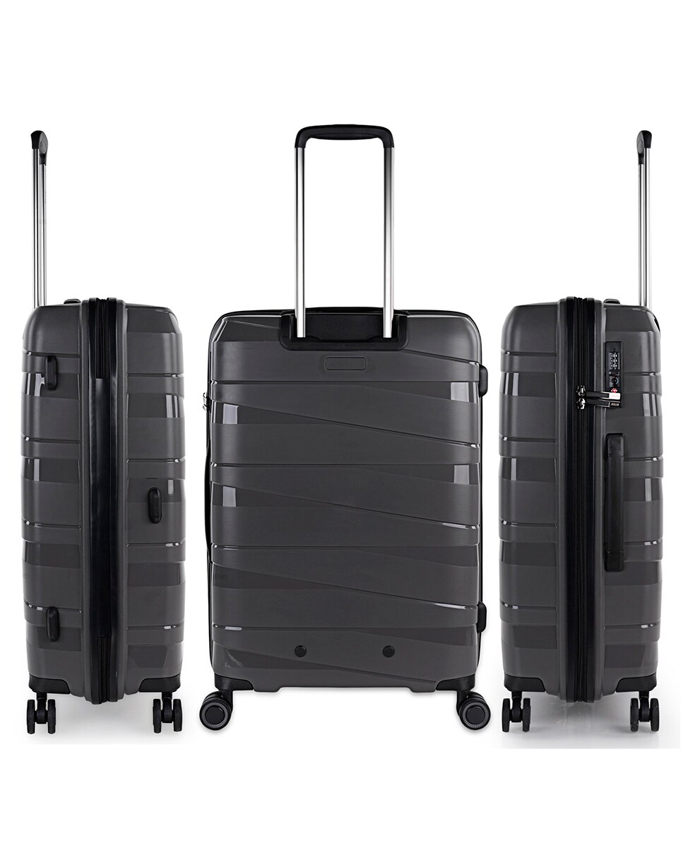 Conjunto de Malas Média e Grande Rígidas Stuttgart Cinzento-escuro-2