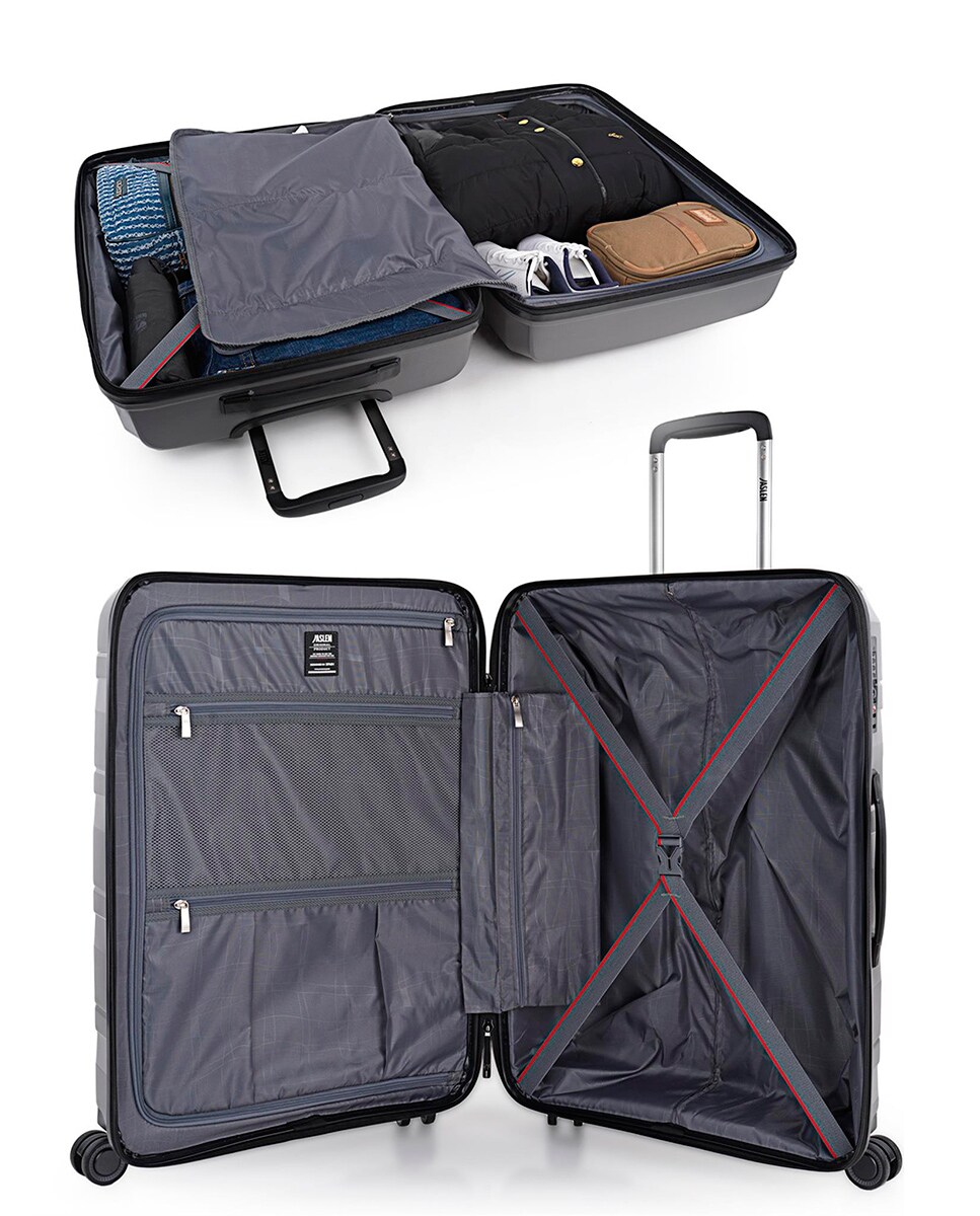 Conjunto de Malas Média e Grande Rígidas Stuttgart Cinzento-escuro-3