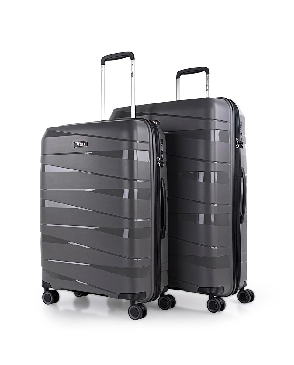 Conjunto de Malas Média e Grande Rígidas Stuttgart Cinzento-escuro-6