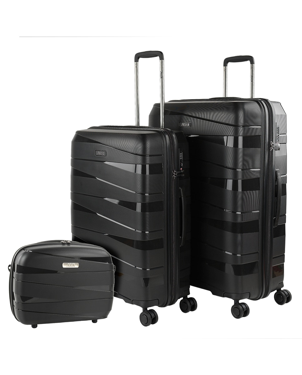 Imagem 0 de Conjunto de Malas Média, Grande e Necessaire Rígidas Stuttgart