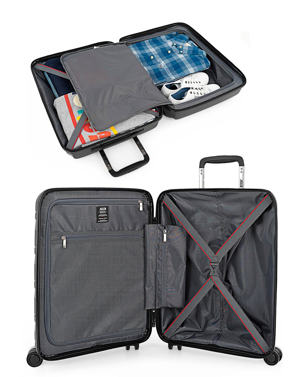 Set Mala Média e Necessaire Rígido Stuttgart Preto-3