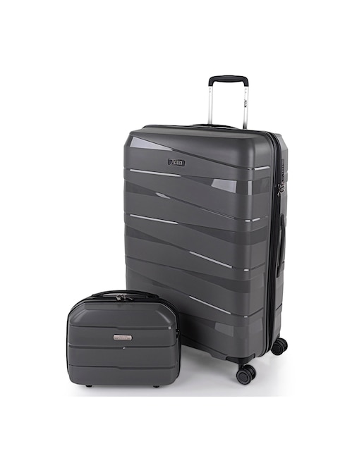 Imagem 0 de Conjunto de Trolley (Grande e Necessaire) Stuttgart Rígidos 92 L