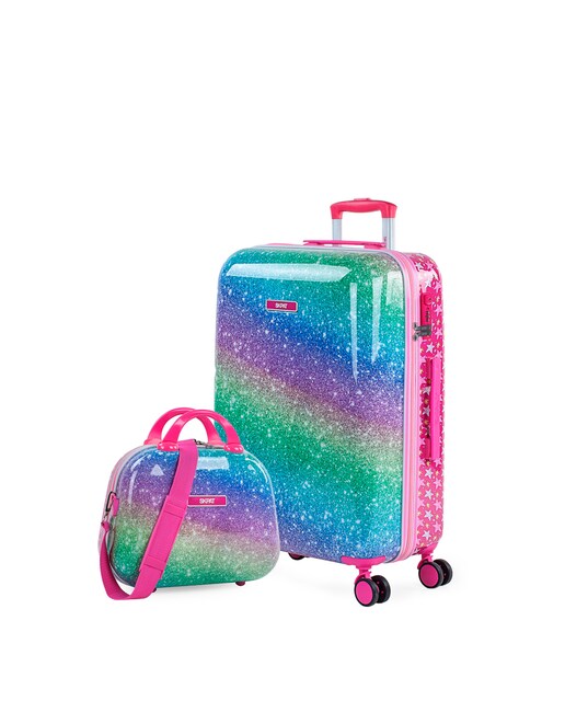 Imagem 0 de Conjunto de Mala (média e Necessaire) Infantil Shine Like Star Rígidas com Capacidade de 70 L