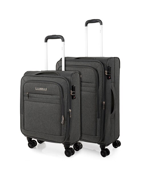Imagem 0 de Conjunto de Malas Expansíveis (cabine e Média) Brighton Flexíveis com Capacidade de 103.5 L