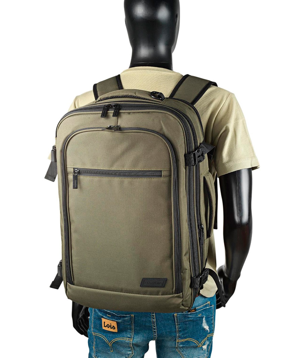 Mochila Liverpool para Portátil em Preto Verde-5