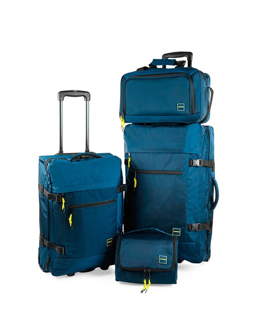 Imagem 0 de Conjunto de Malas (cabine, Grande, Bolsa e Necessaire) Treviso Macias com Capacidade de 145 L