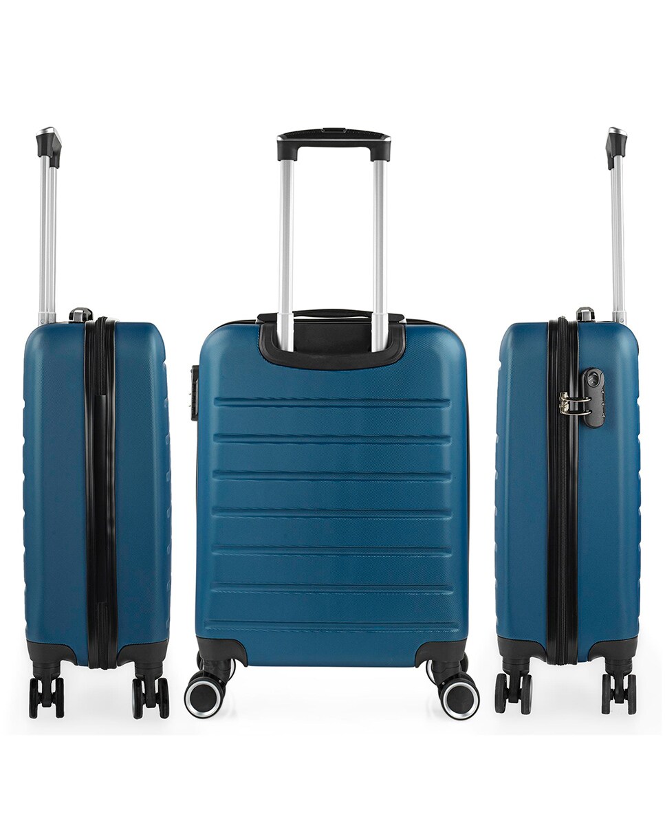 Mala de Cabine Nantes Rígida com Capacidade 35 L Azul-turquesa-3