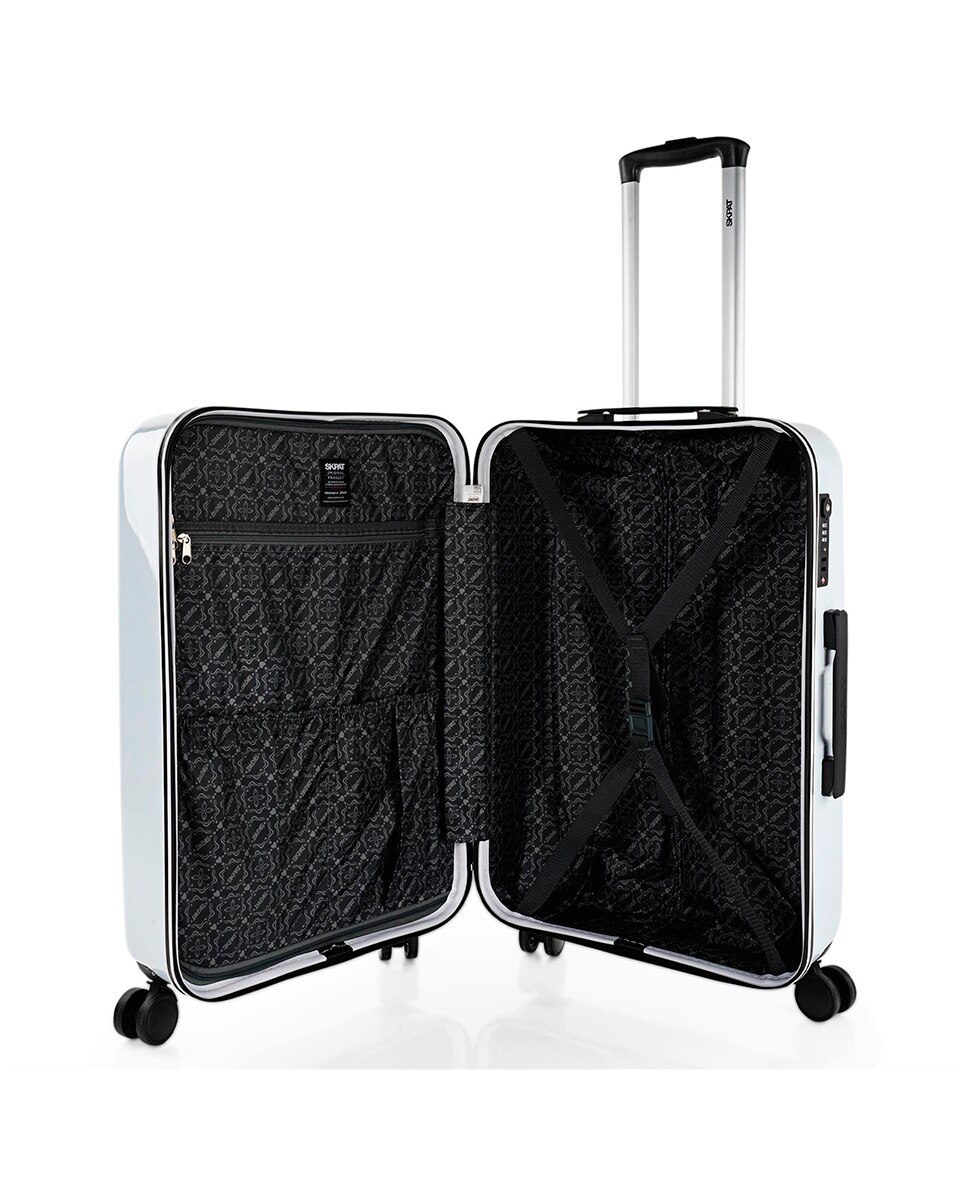 Conjunto de Mala Média Niza com Capacidade de 65 L Preto / Crómio-5