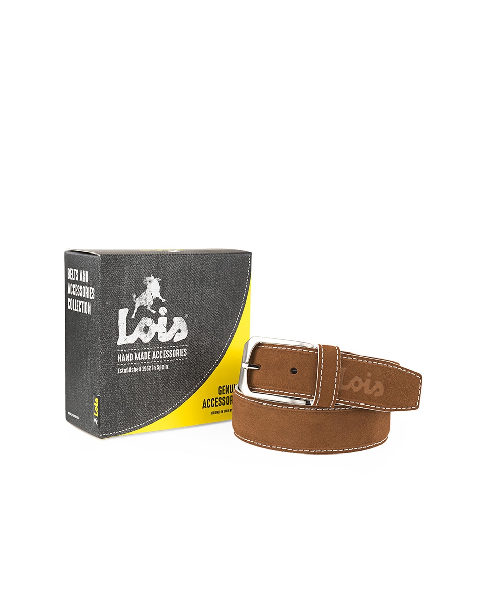 Cinto de Pele em Couro Laranja-3