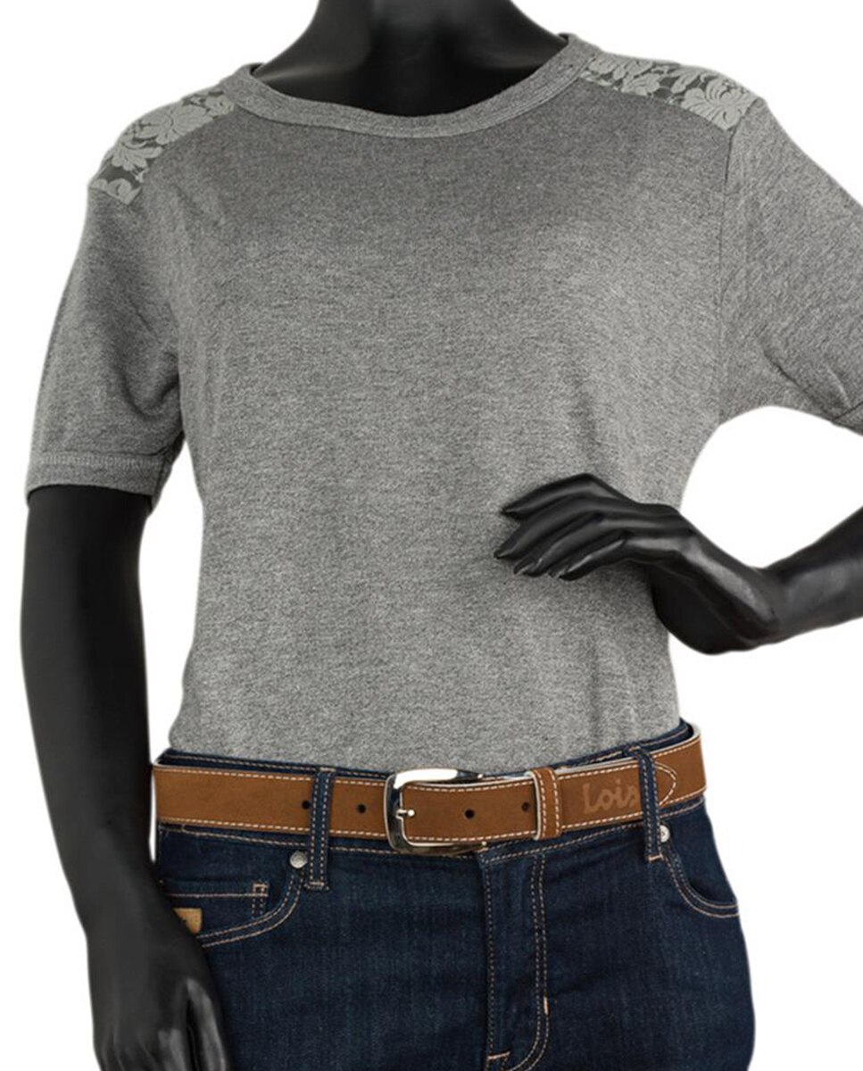 Cinto de Pele em Castanho Castanho-claro-5