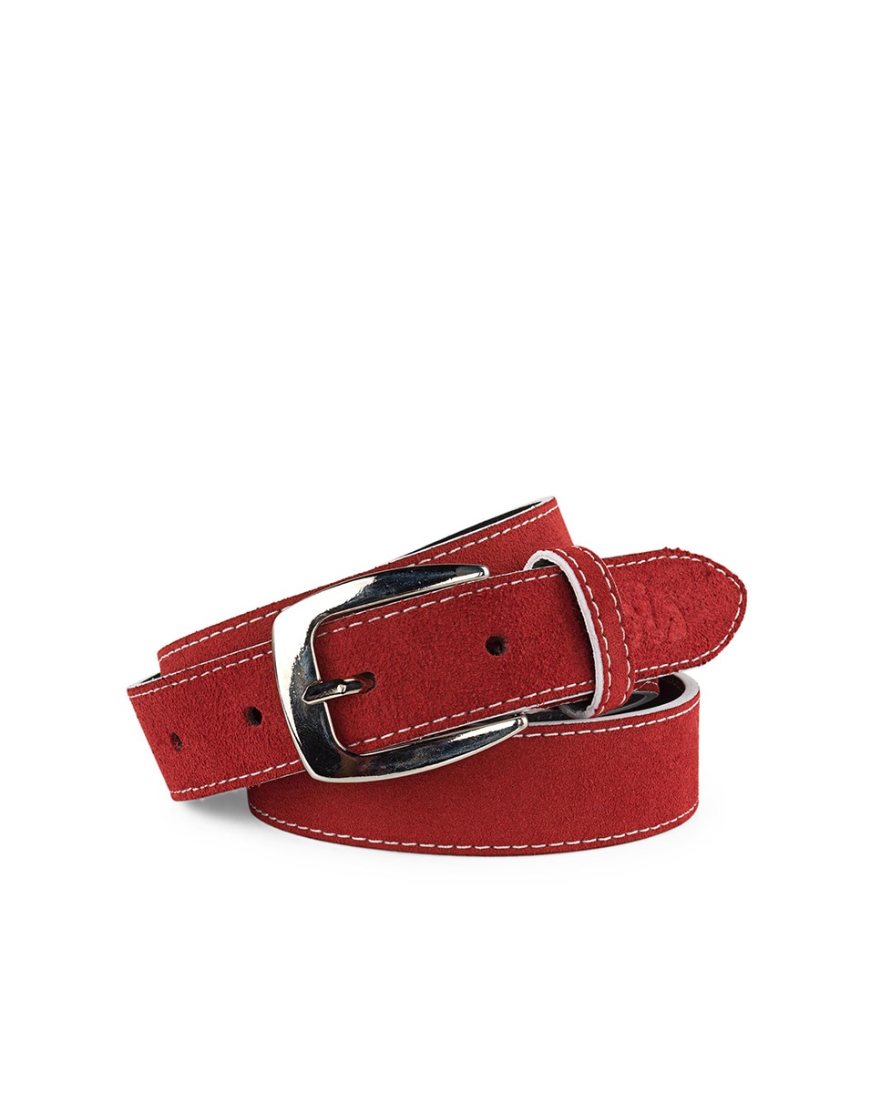 Imagem 0 de Cinto de Pele em Vermelho