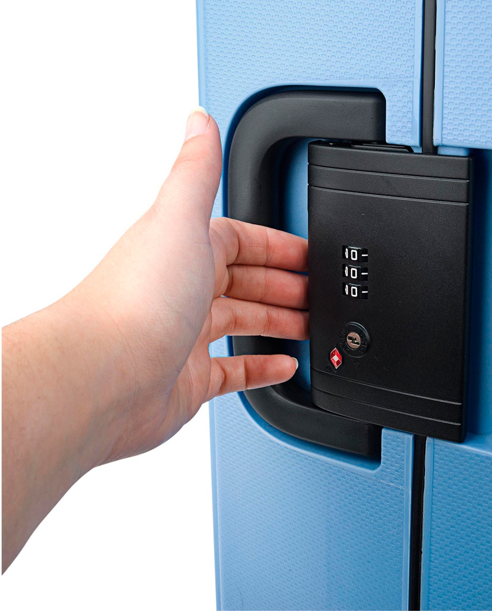 Mala Média Orleans Rígida com Capacidade de 58 L Azul-claro-6