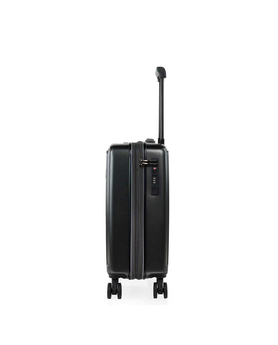 Mala de Cabine Padua Rígida com Porta Computador e Capacidade de 38 L Preto-5