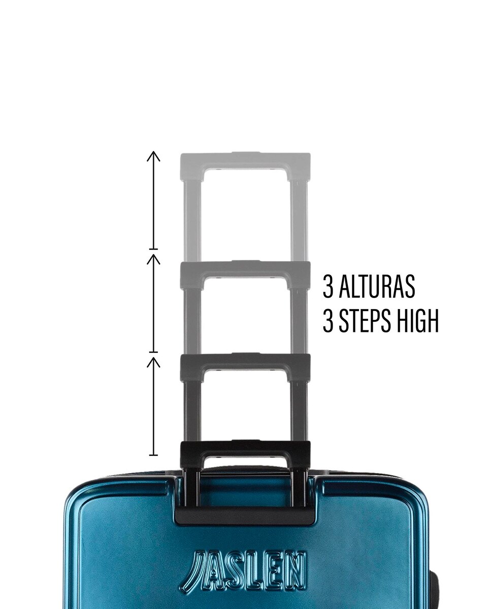 Conjunto de Malas (cabine e Média) Padua Rígidas com Capacidade de 68 L Azul / Verde-3