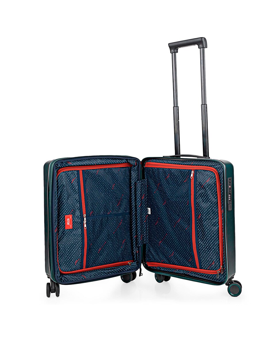 Mala de Cabine Padua Rígida com Capacidade de 38 L Verde-6