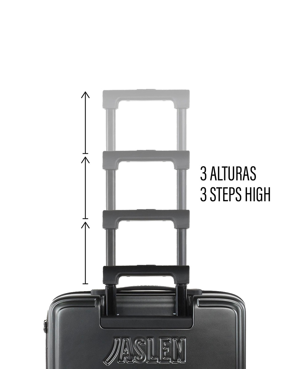 Conjunto de Malas (necessaire e Média) Padua Rígidas com Capacidade de 68 L Preto-4