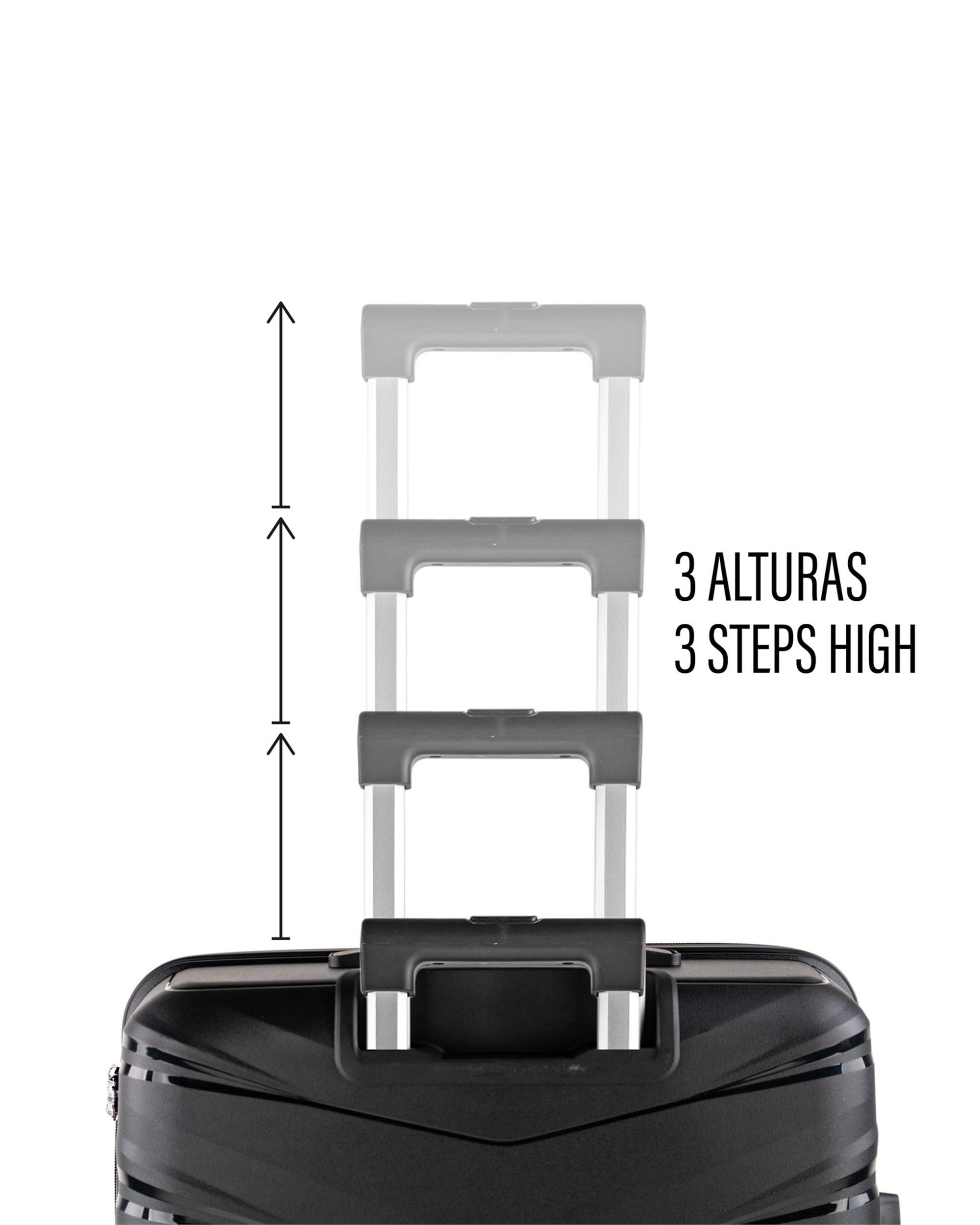 Conjunto de Malas (necessaire e Grande) Varese Rígidas com Capacidade de 95 L Preto-5