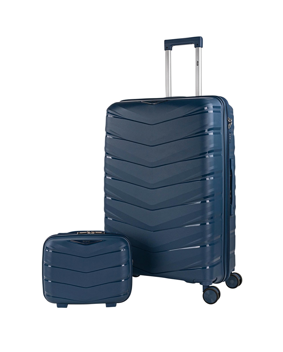 Imagem 0 de Conjunto de Malas (necessaire e Grande) Varese Rígidas com Capacidade de 95 L