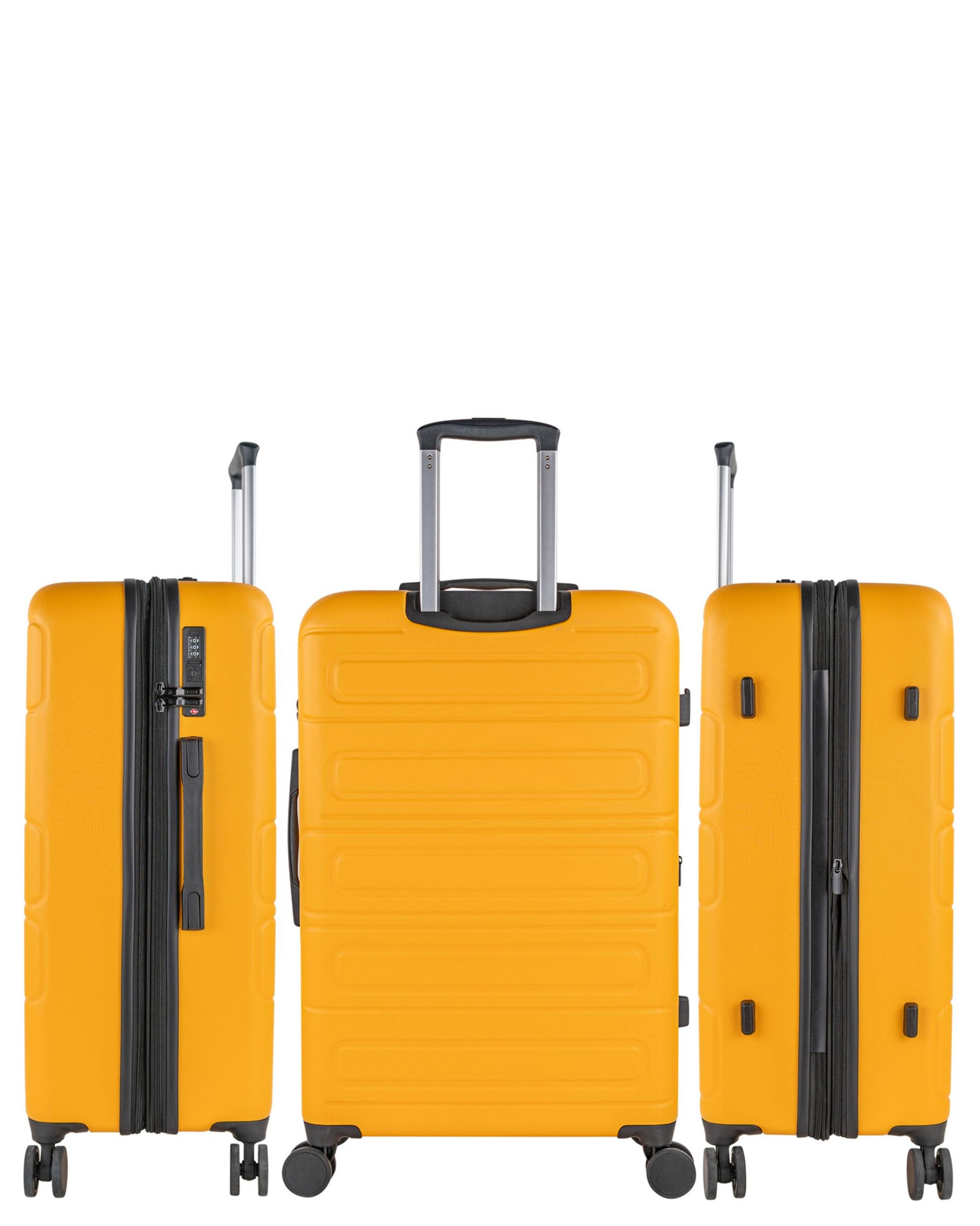 Imagem 0 de Conjunto de Malas (cabine e Média) Toulouse Rígidas com Capacidade de 89 L