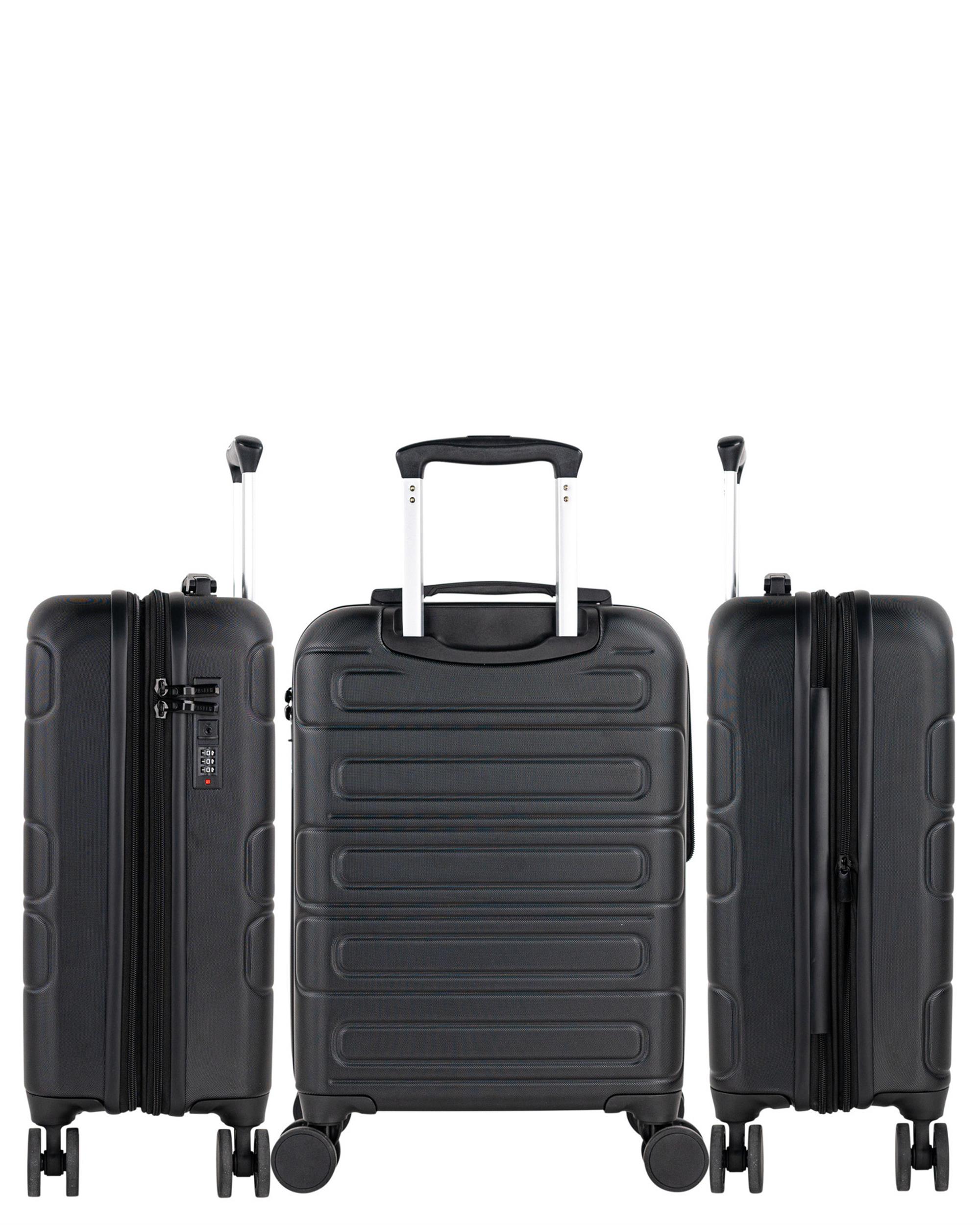 Mala de Cabine Toulouse Rígida com Capacidade de 38 L Preto-3