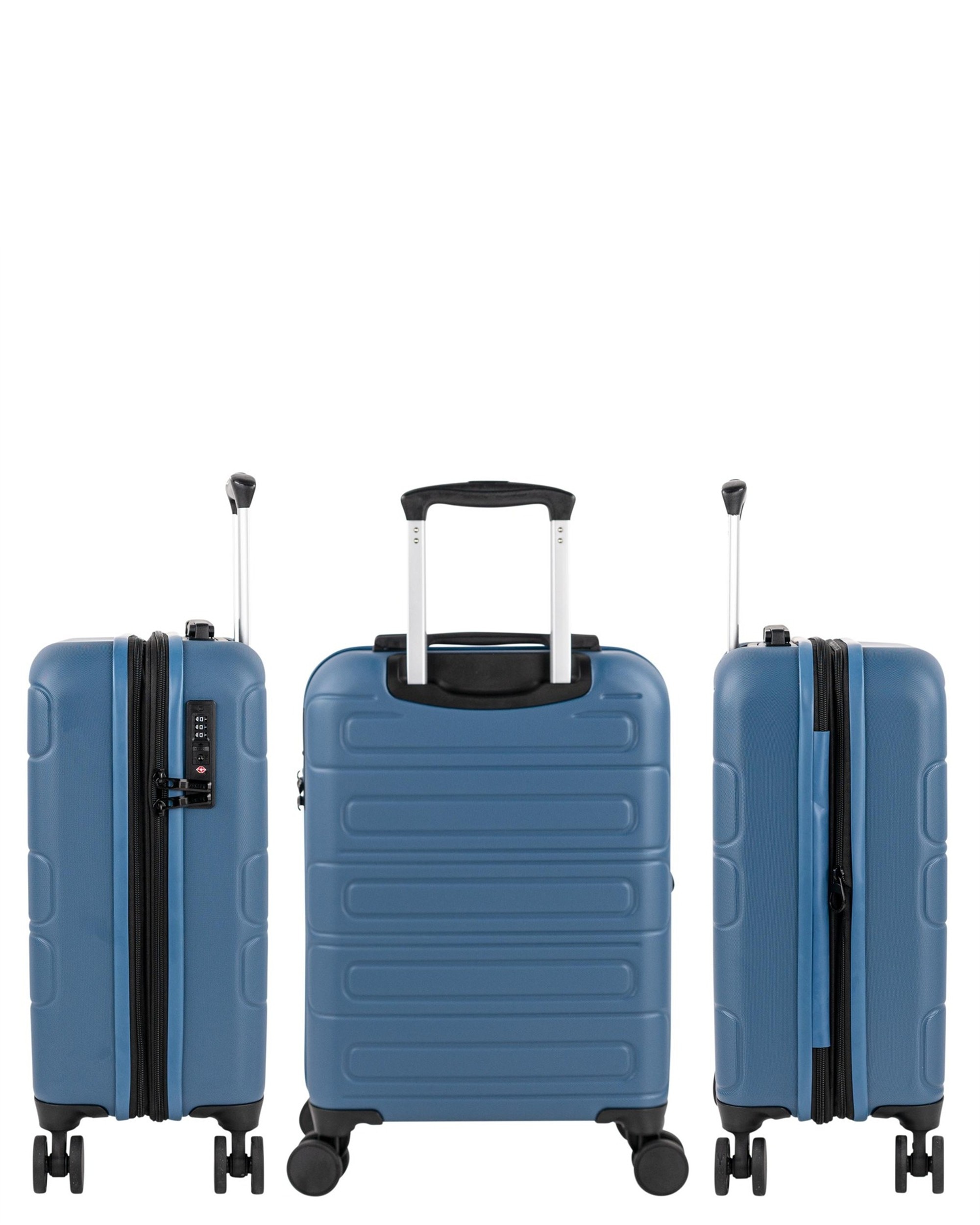 Mala de Cabine Toulouse Rígida com Capacidade de 38 L Azul-2